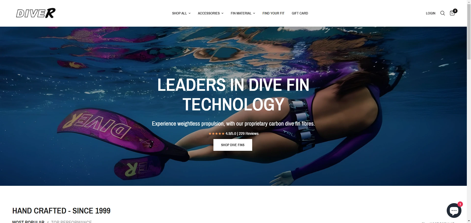 Diver Homepage Banner Implementation Screenshot