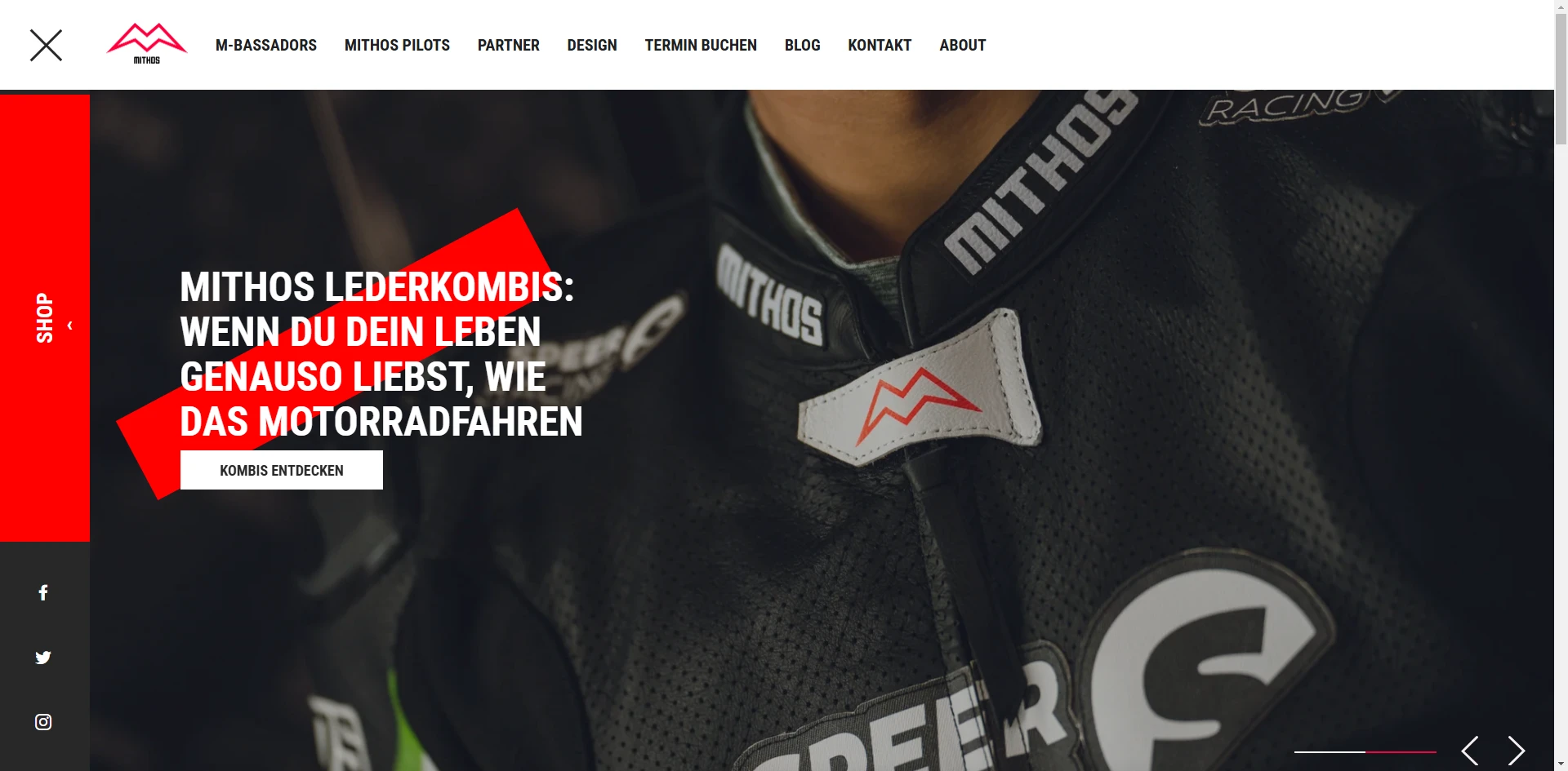 Mithos Sports Jacket Banner Implementation Screenshot