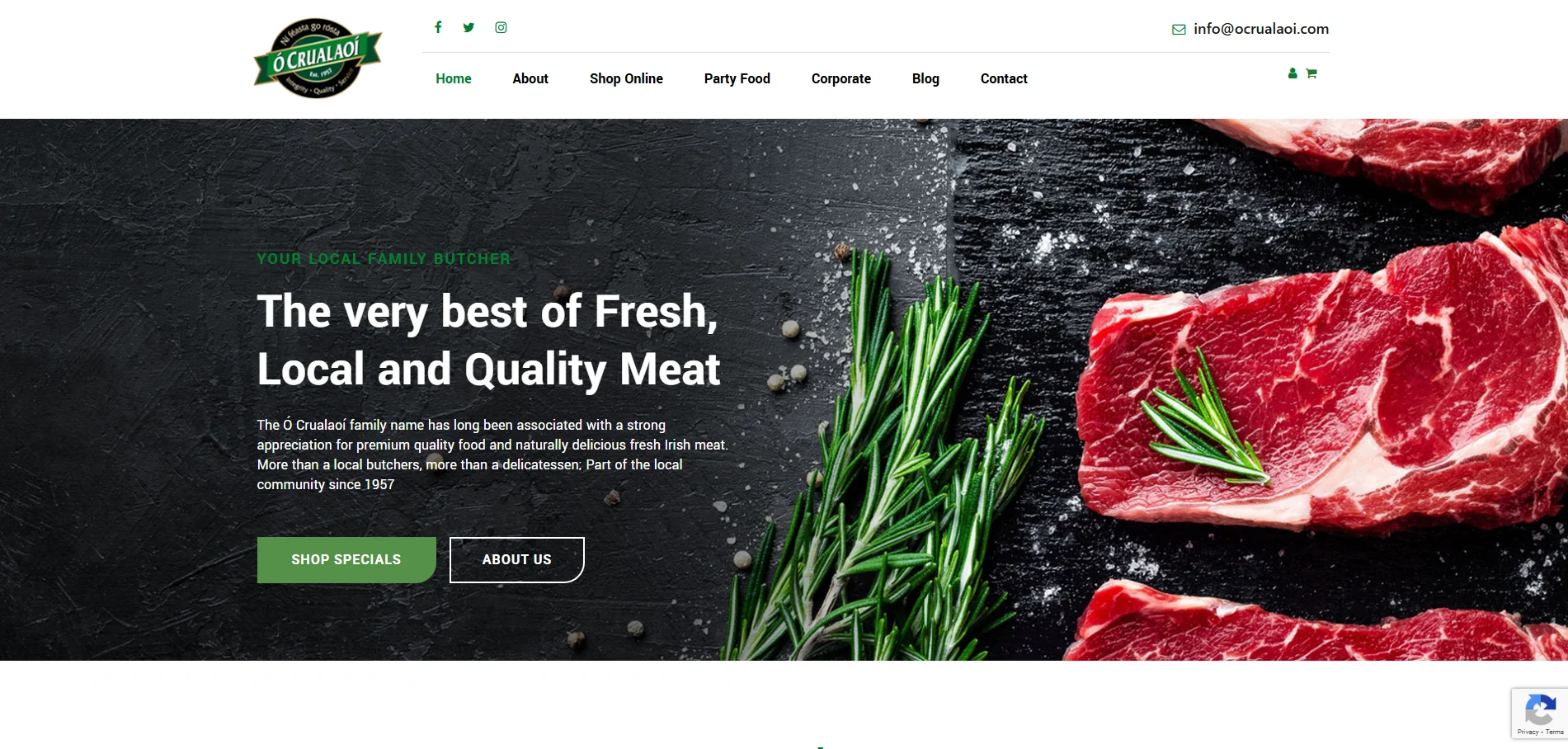 ocrualaoi Homepage Implementation Screenshot
