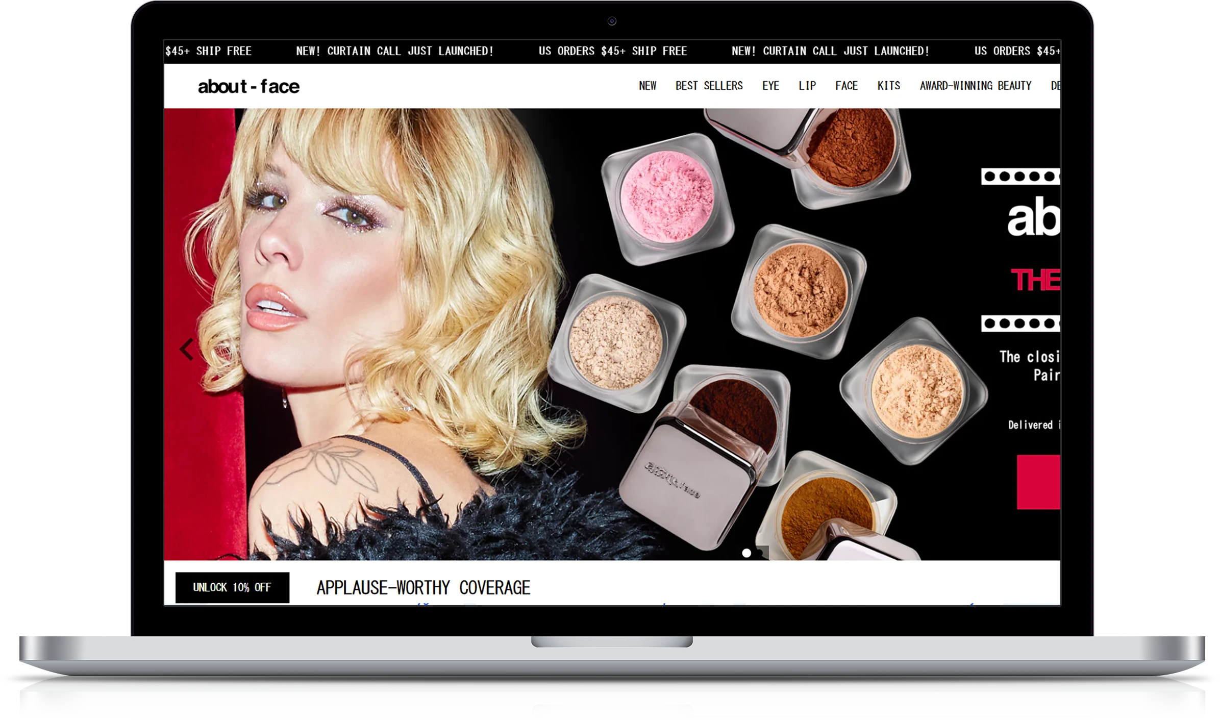About-Face Implementation Screenshot
