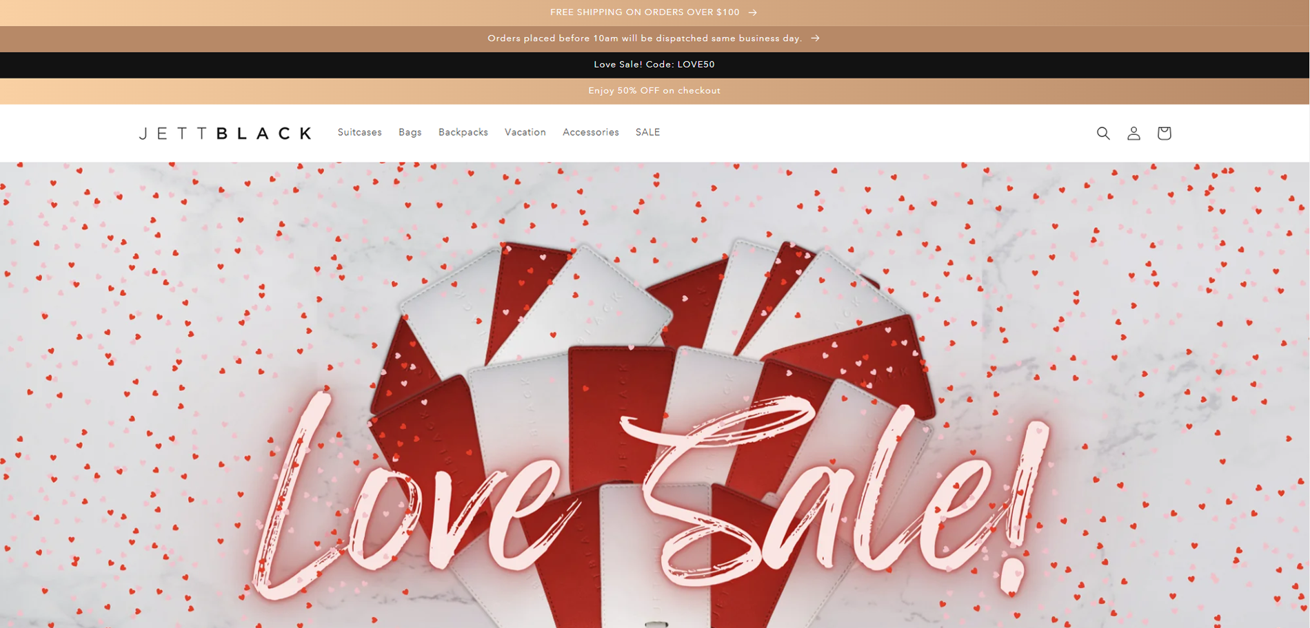 Jett Black HomePage Implementation Screenshot