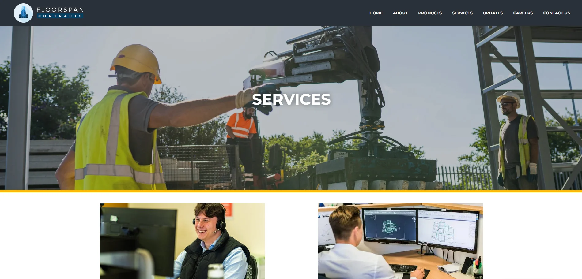 Floorspan Services Page Implementation Screenshot