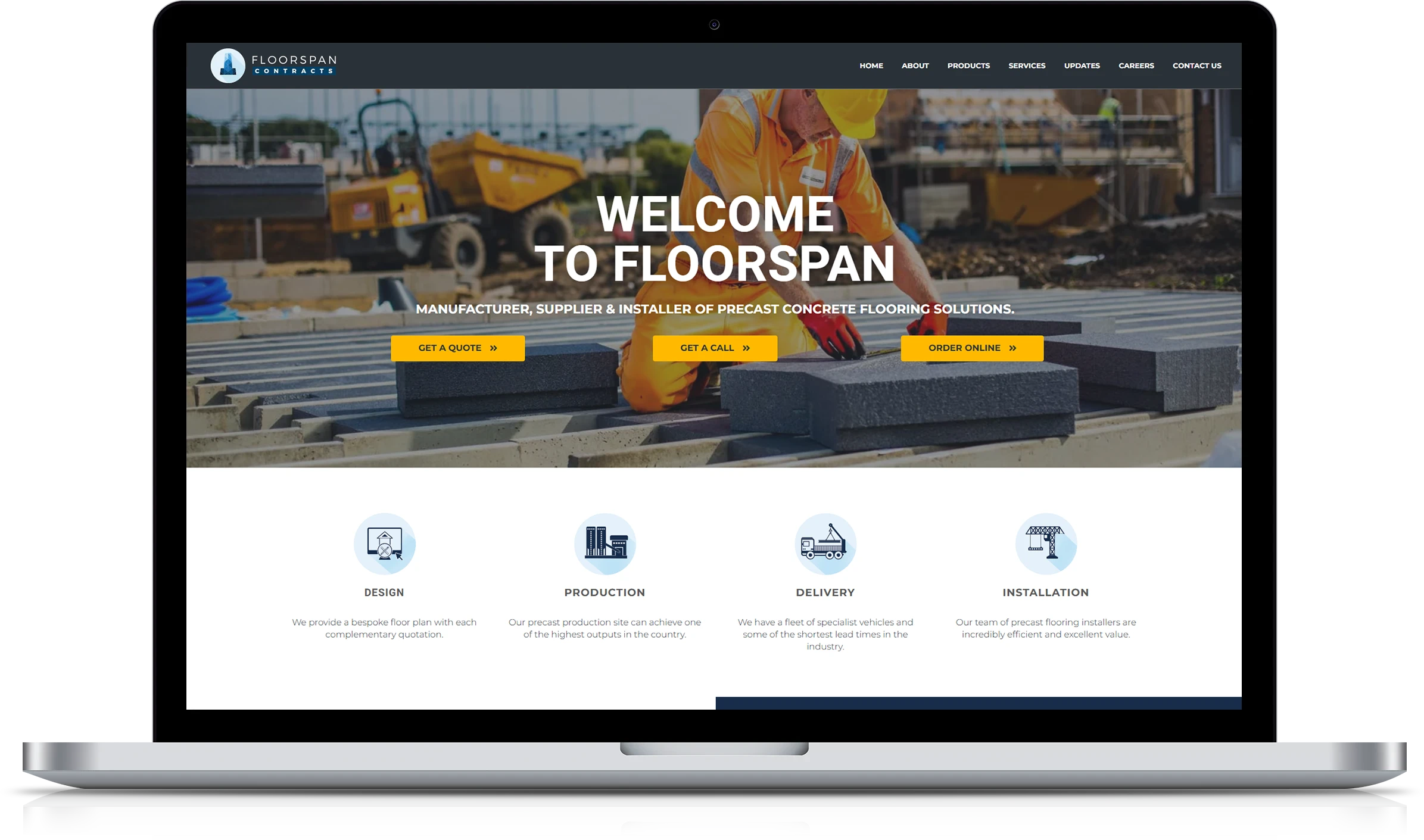 Manufacturer, supplier & Installer Solutions Implementation Screenshot