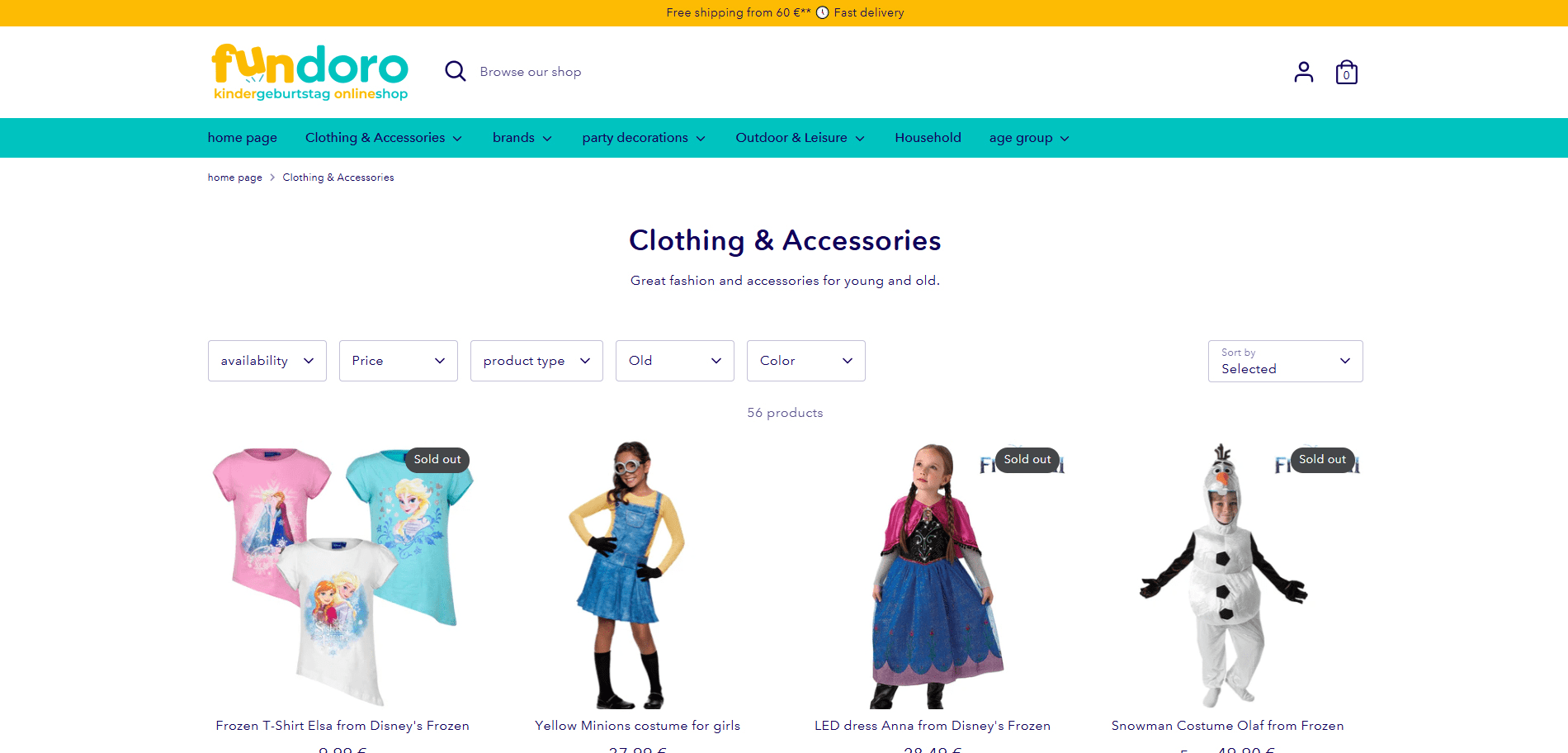 Fundoro Collection page Implementation Screenshot
