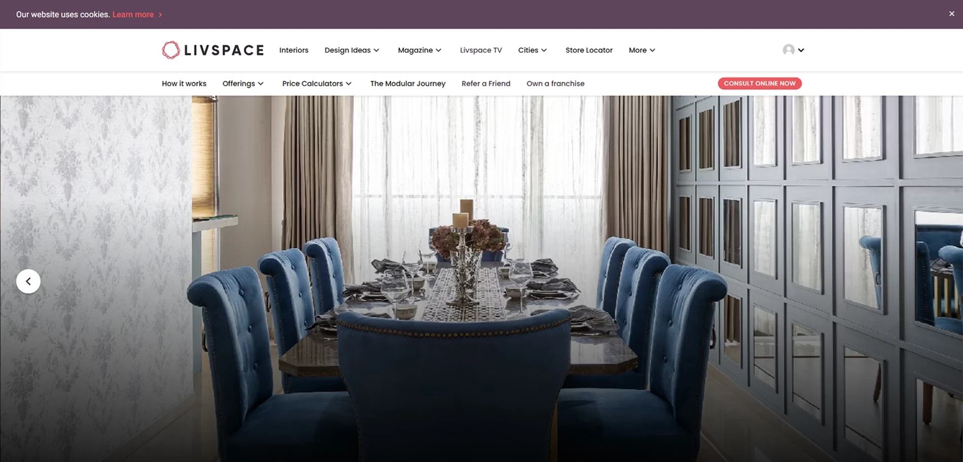 Live Space Homepage Implementation Screenshot