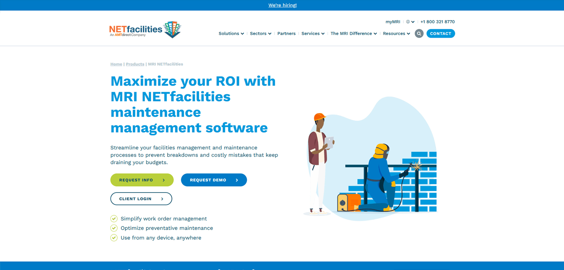 Netfacilities Banner Implementation Screenshot