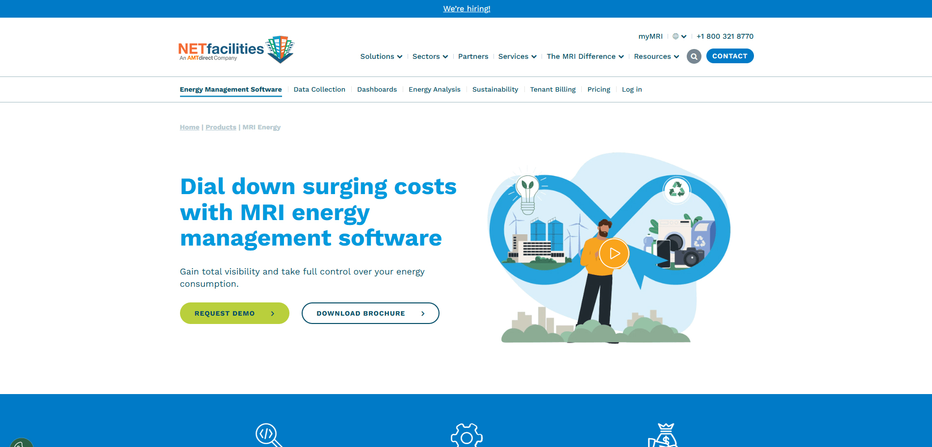 Netfacilities Energy managemnet software Page Implementation Screenshot