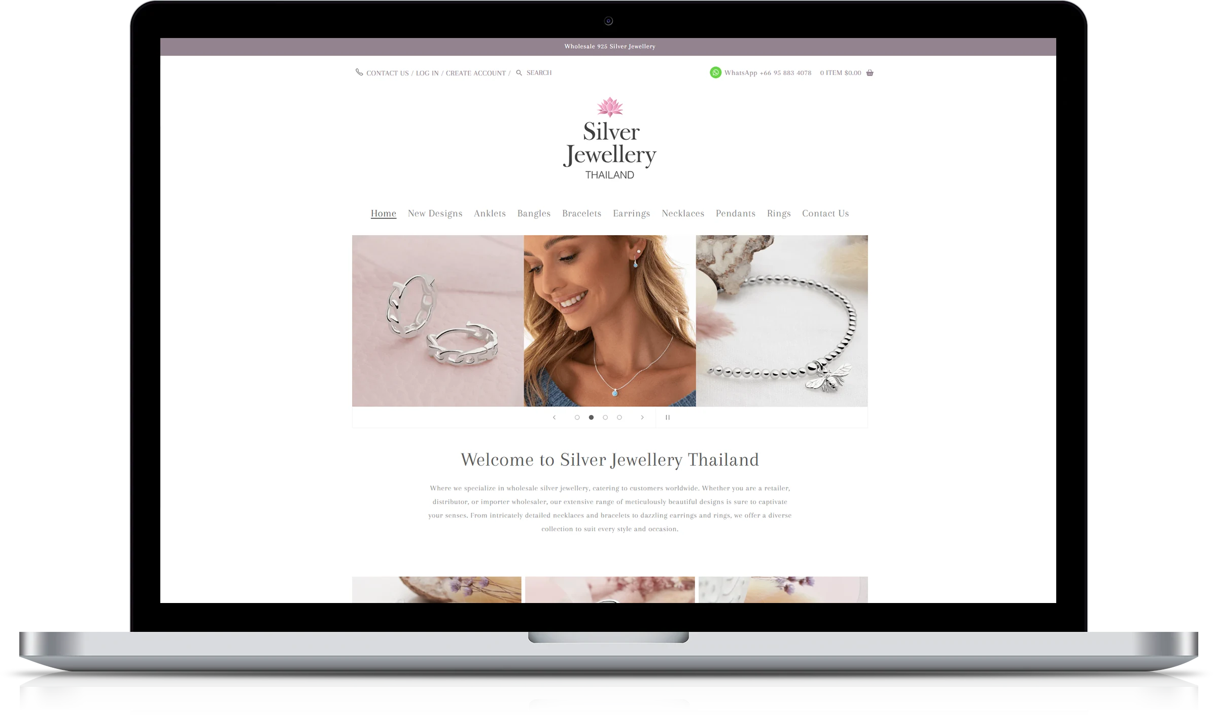 Silver Jewellery Thailand Implementation Screenshot