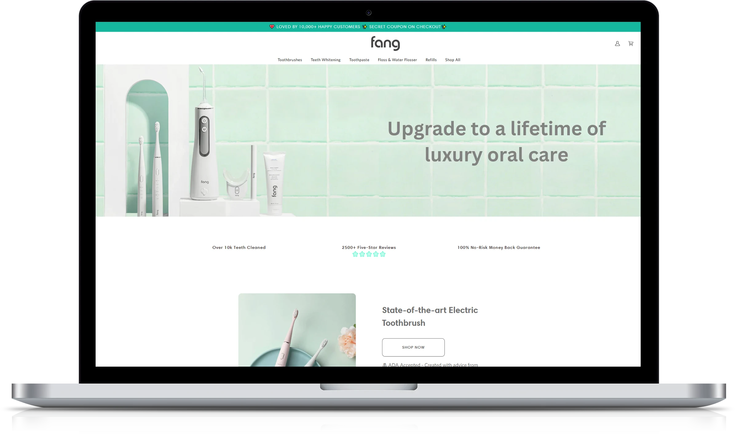 Oral Care Store Implementation Screenshot