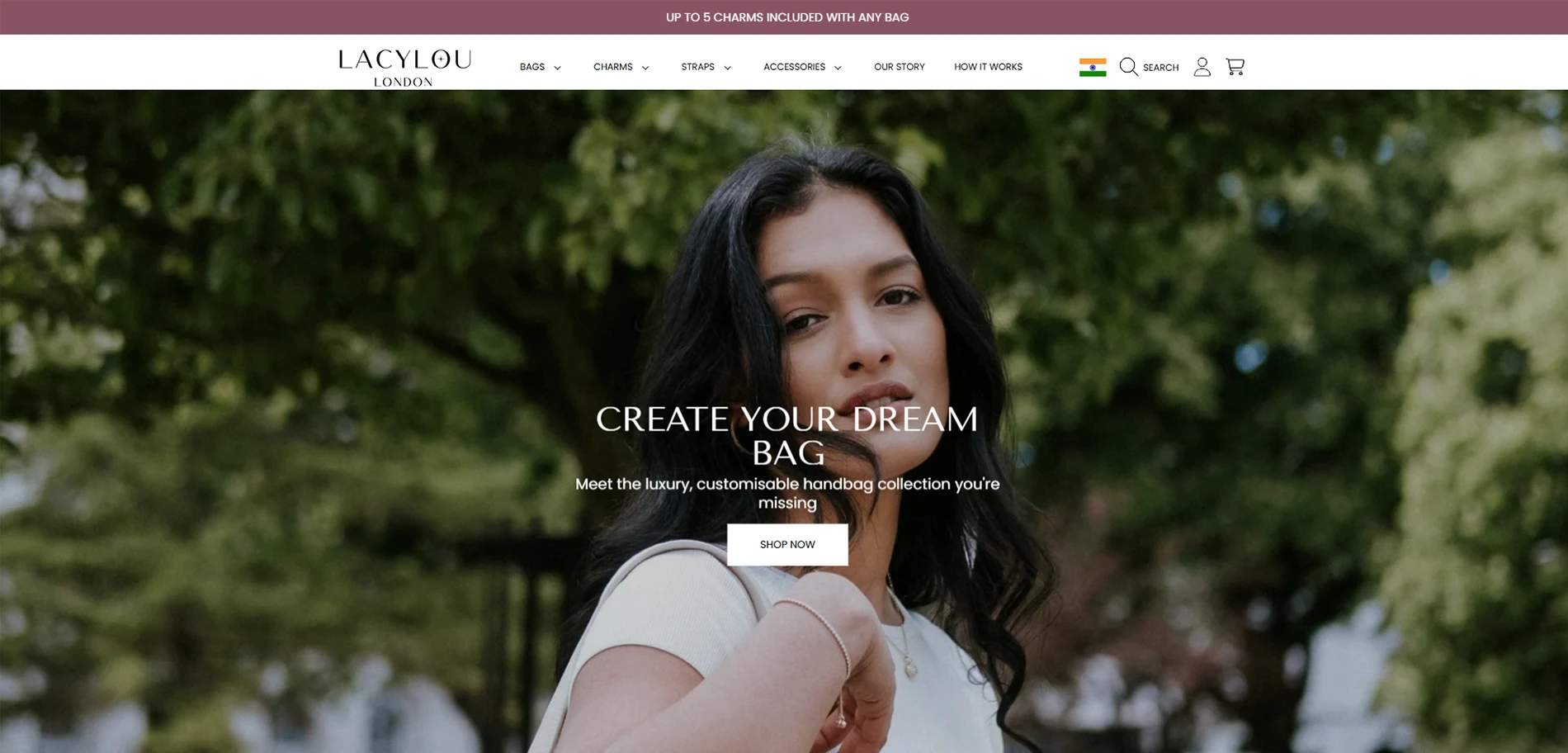 Lacyloulondon Homepage Implementation Screenshot