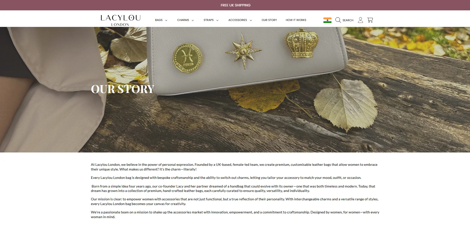 Lacyloulondon Story Implementation Screenshot