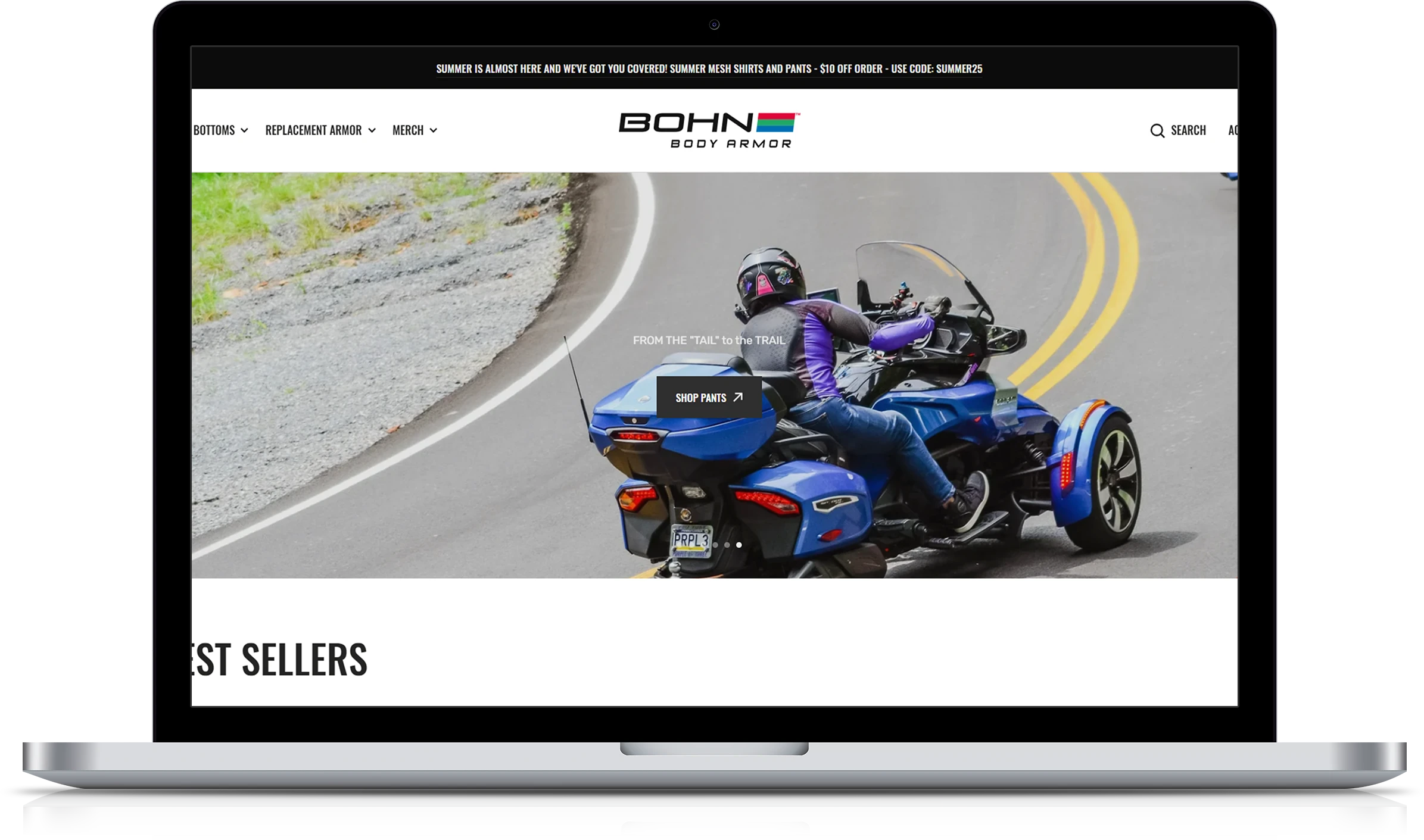Bohn body armor design-style Ecommerce Store Case Study