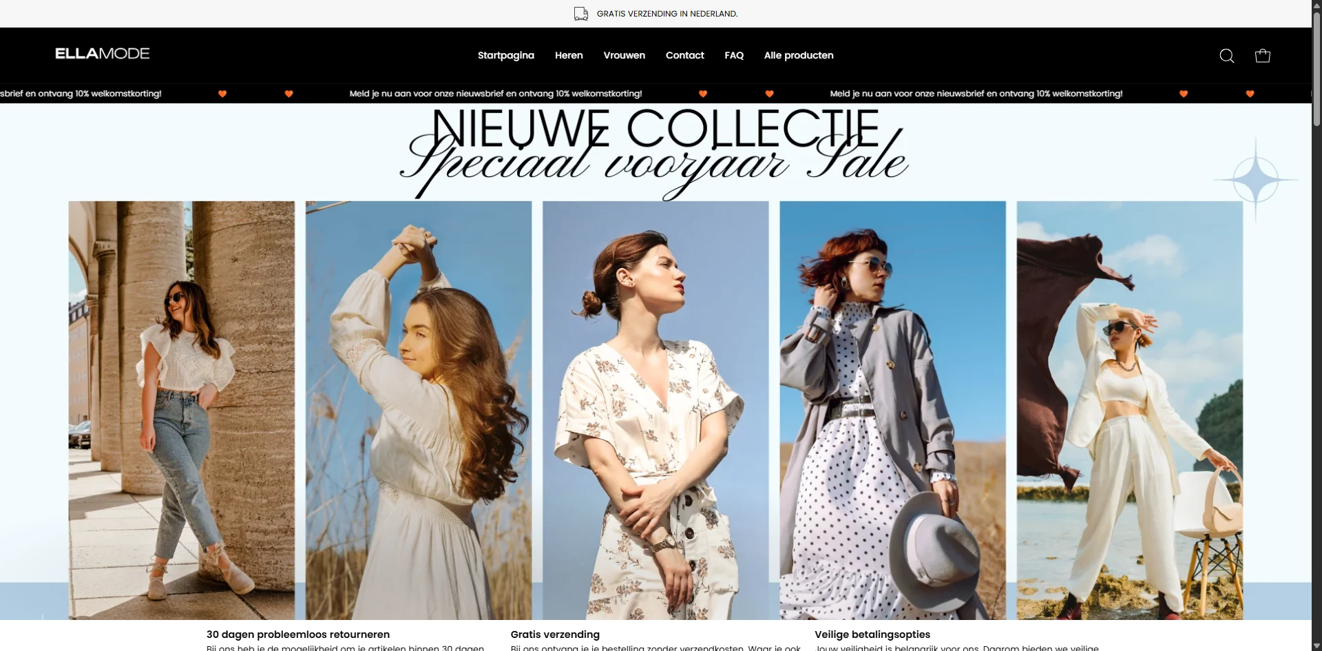 ellamode Homepage Banner Ecommerce Store Case Study