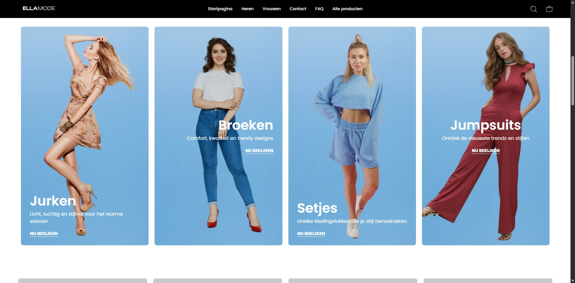 ellamode Homepage Mulit Collections Banner Implementation Screenshot