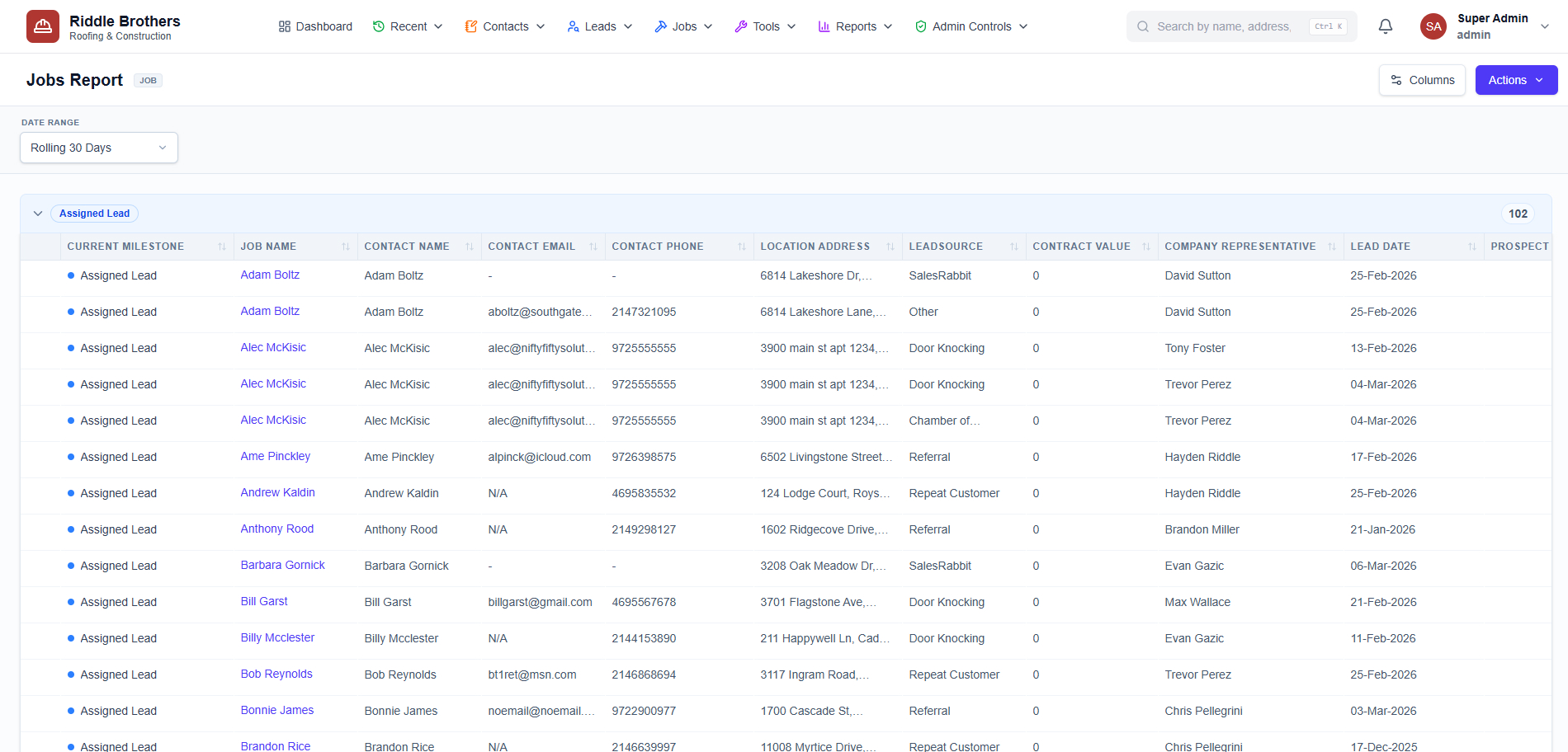 Construction CRM, Data Migration, Financial Integrations, Real-Time Collaboration, Roofing, SaaS, Webhook Processing case study